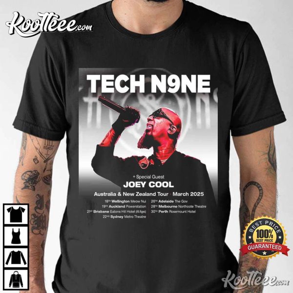 Tech N9ne Australia And New Zealand Tour March 2025 T-Shirt