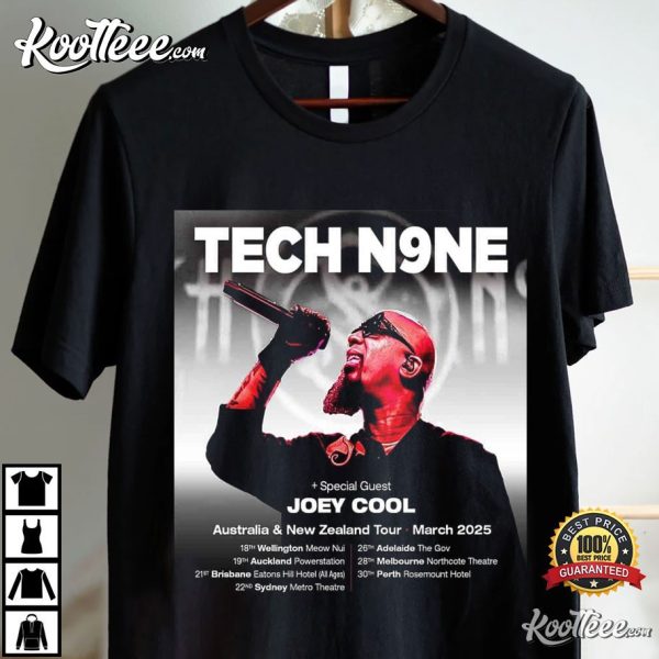 Tech N9ne Australia And New Zealand Tour March 2025 T-Shirt