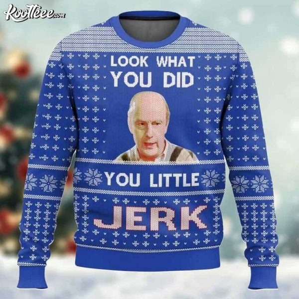 Home Alone You Little Jerk Meme Christmas Ugly Sweater