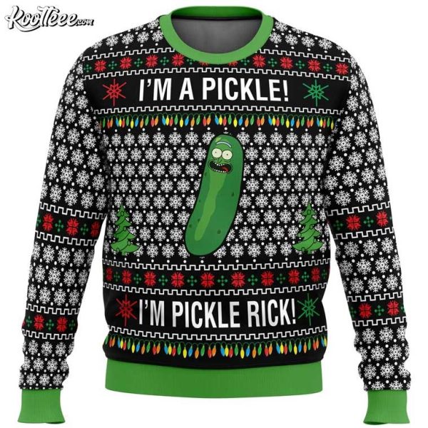 Pickle Rick Rick And Morty Ugly Christmas Sweater