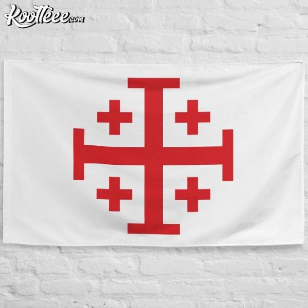 Order Of The Holy Sepulchre Of Jerusalem Cross Flag