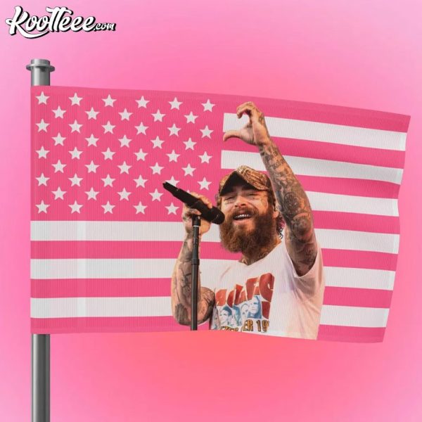 Post Malone Pink US Flag