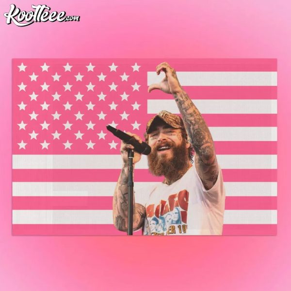 Post Malone Pink US Flag