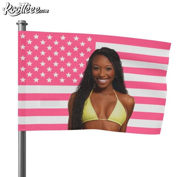 Serena Page Love Island Pink US Flag