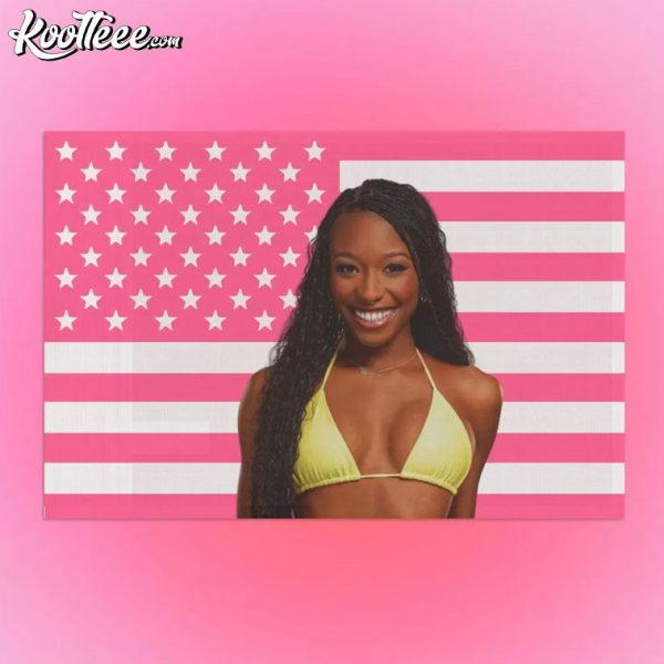 Serena Page Love Island Pink US Flag