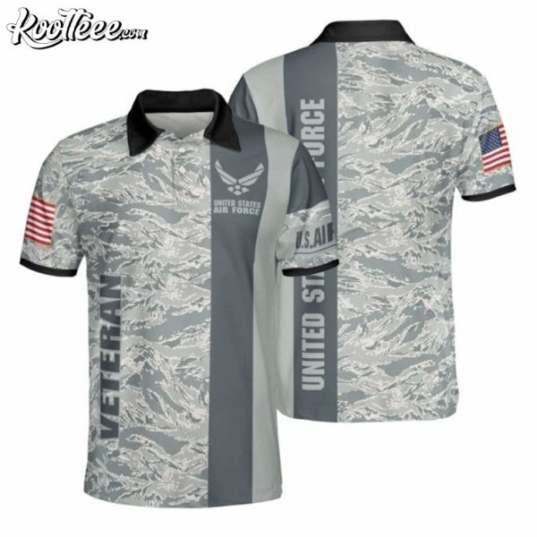 US Air Force Veteran Day Camo Polo Shirt