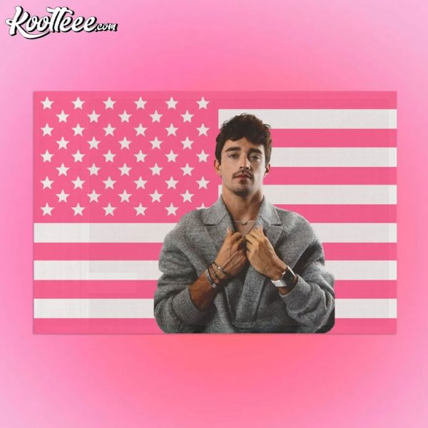 Charles Leclerc Formula 1 Pink US Flag