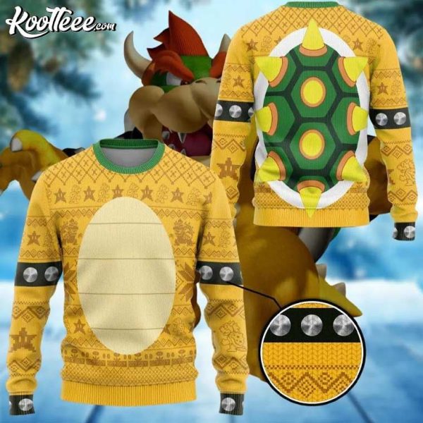 Super Mario Bowser Ugly Christmas Sweater