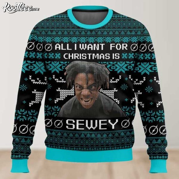 IShowSpeed All I Want For Christmas Is Sewey Ugly Christmas Sweater