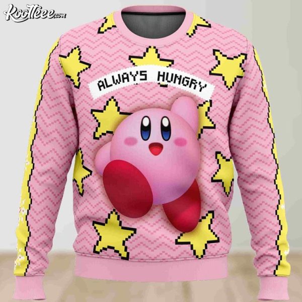 Always Hungry Kirby Ugly Christmas Sweater