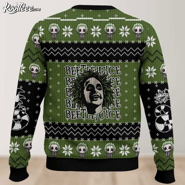 Beetlejuice It’s Show Time Ugly Christmas Sweater