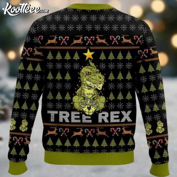 Funny T-Rex Christmas Tree-Rex Ugly Sweater