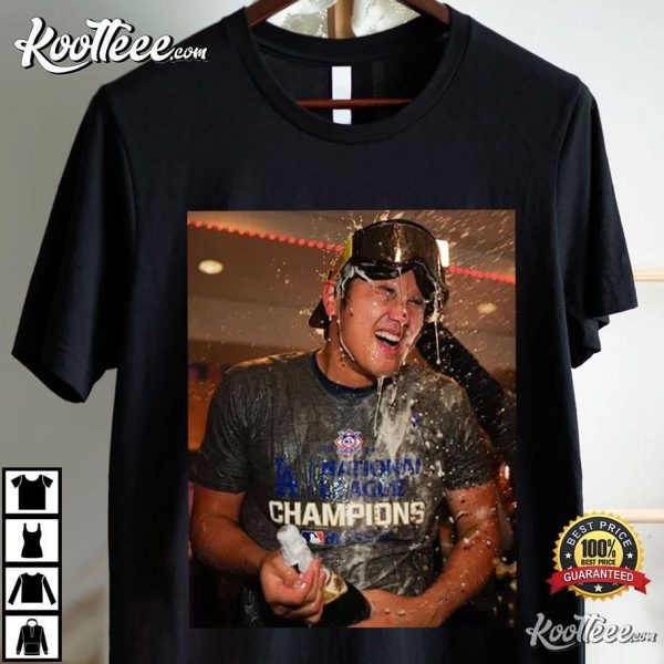 Shohei Ohtani Celebrates Championship LA Baseball T-Shirt