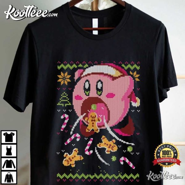 Hungry Kirby Sweets And Cookies Christmas T-Shirt