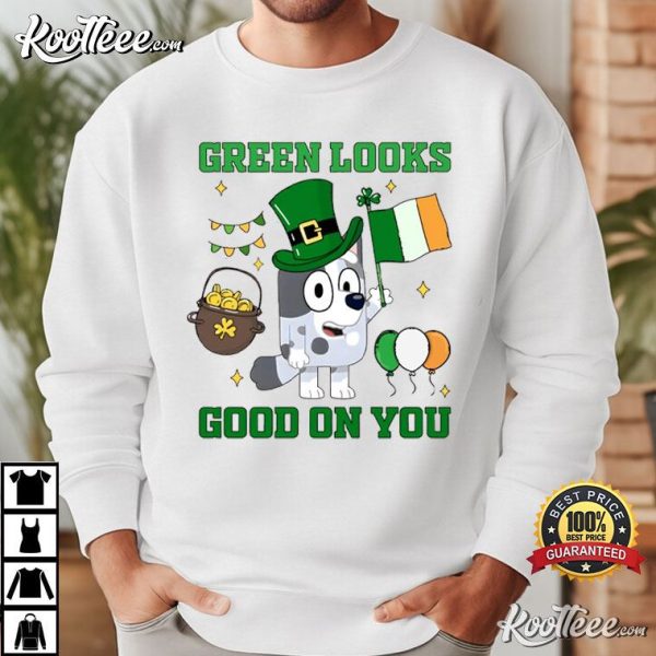 St Patricks Day Bluey Muffin T-Shirt