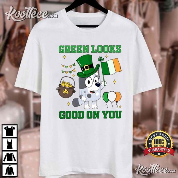 St Patricks Day Bluey Muffin T-Shirt