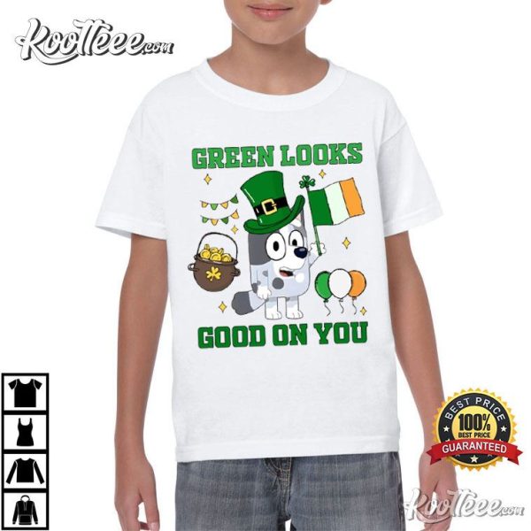 St Patricks Day Bluey Muffin T-Shirt