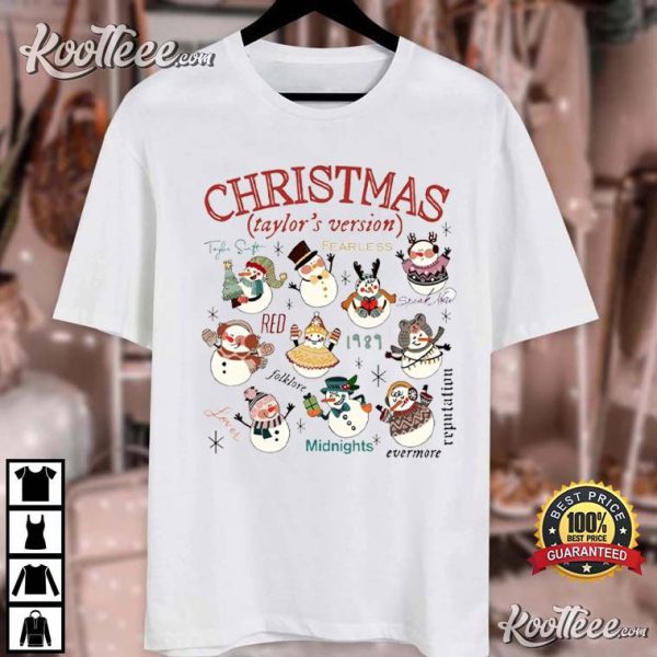 Christmas Taylors Version Snowman Swiftmas T-Shirt