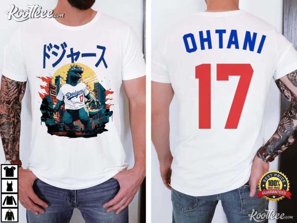 Shohei Ohtani Godzilla Championship Dodgers T-Shirt