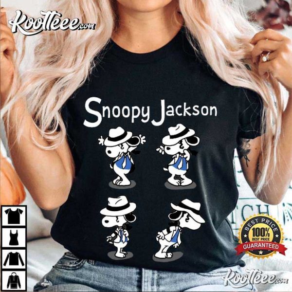 Michael Jackson Peanuts Snoopy Jackson T-Shirt