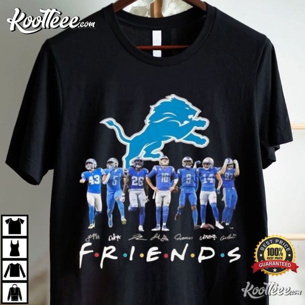 Detroit Lions Football Friends Of Legends T-Shirt