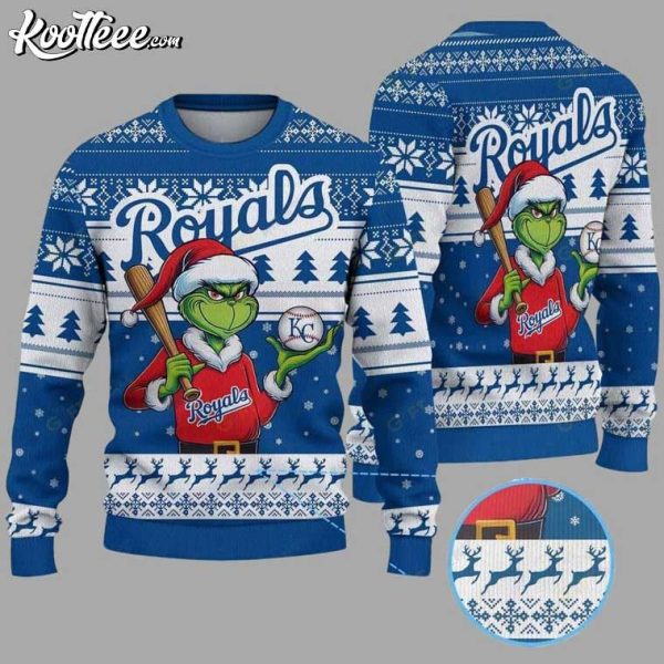 Kansas City Royals Christmas Grinch Santa Ugly Sweater