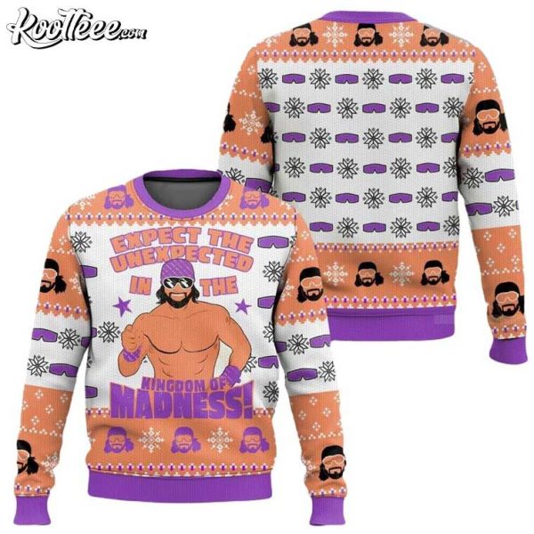 Macho Man Expect The Unexpected In The Kingdom Of Madness Ugly Sweater