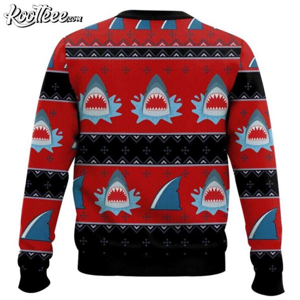 Santa Jaws Funny Shark Ugly Sweater