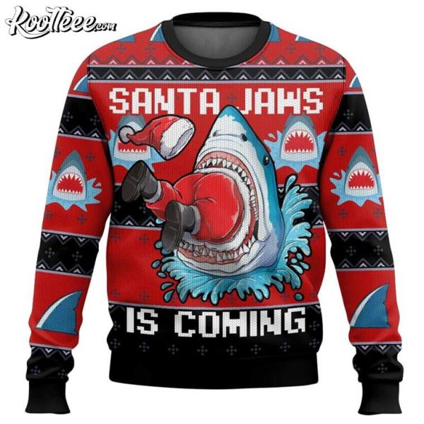 Santa Jaws Funny Shark Ugly Sweater