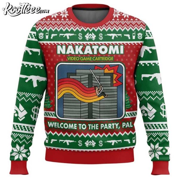 Nakatomi Video Game Die Hard Christmas Ugly Sweater