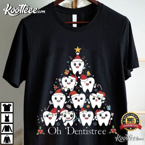 Dentistree Funny Christmas Teeth Dental Gift T-Shirt