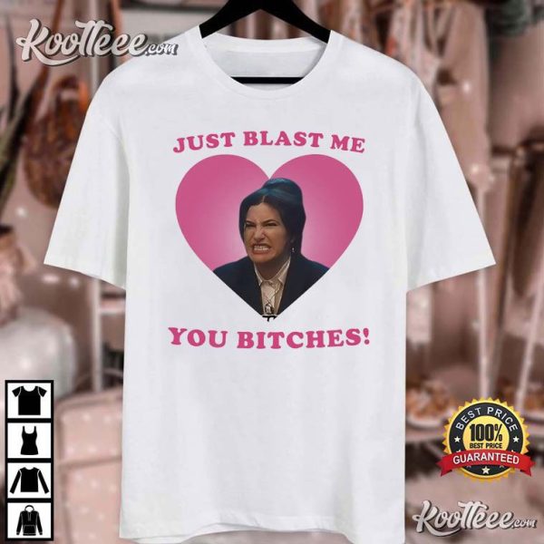 Agatha Harkness Just Blast Me You Bitches Pink Heart T-Shirt