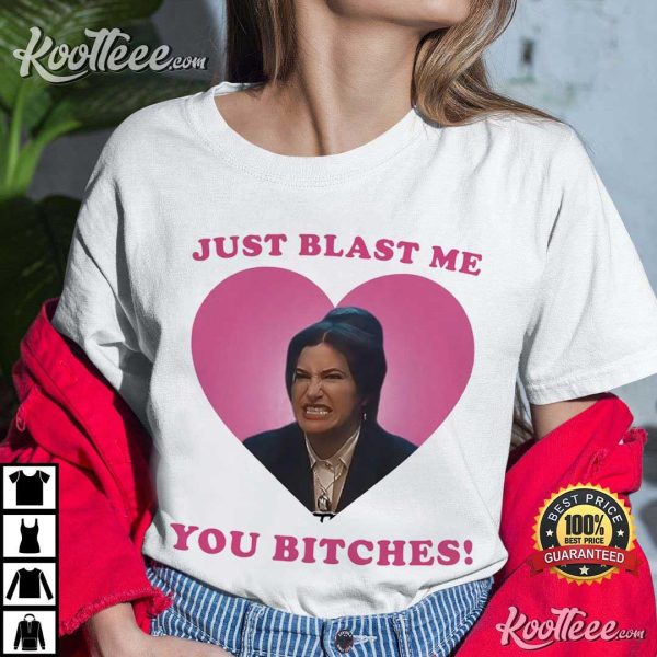 Agatha Harkness Just Blast Me You Bitches Pink Heart T-Shirt