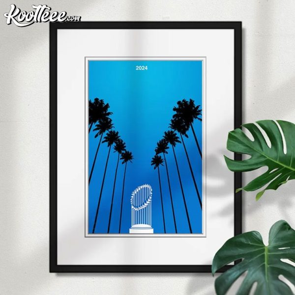 Los Angeles Dodgers Minimalist World Series 2024 Poster