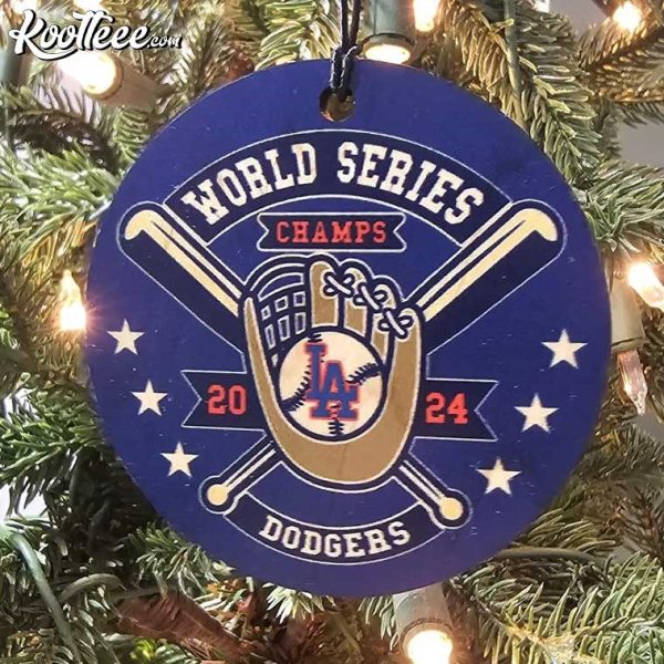 LA Dodgers 2024 World Series Champions Ornament