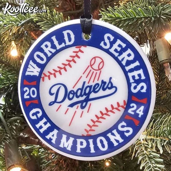 Dodgers 2024 World Series Champions Ornament