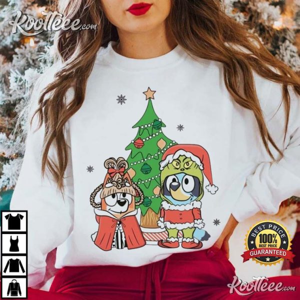 Bluey Grinch Bingo Cindy Christmas T-Shirt