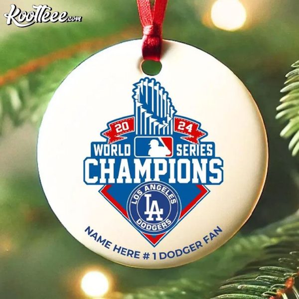 Dodgers 2024 World Series Champions Custom Fan Gift Ornament