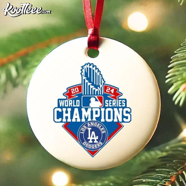 Dodgers 2024 World Series Champions Custom Fan Gift Ornament