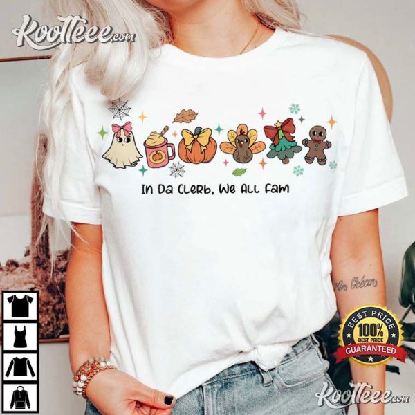 Hallowthanksmas In Da Clerb We All Fam Christmas T-Shirt