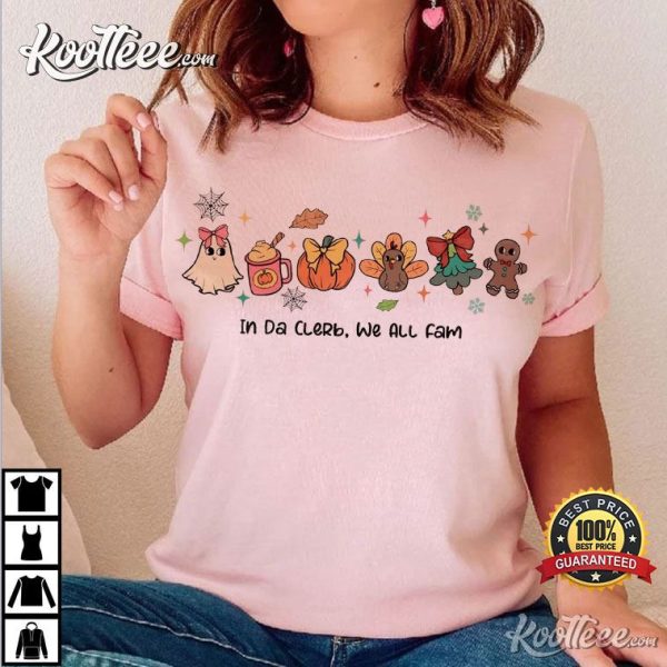 Hallowthanksmas In Da Clerb We All Fam Christmas T-Shirt