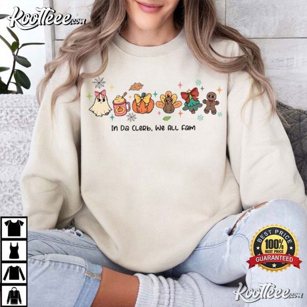 Hallowthanksmas In Da Clerb We All Fam Christmas T-Shirt