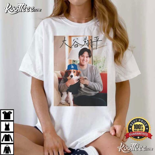 Shohei Ohtani LA Dodgers Decoy Dog T-Shirt