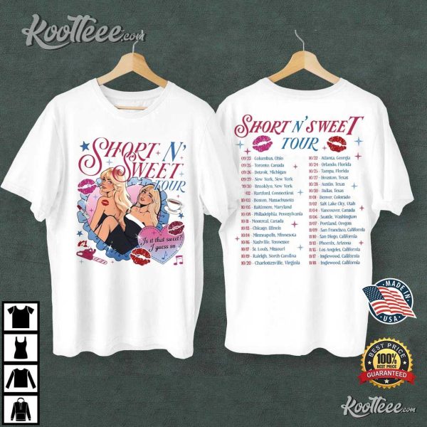 Sabrina Carpenter Short N Sweet Tour 2024 T-Shirt