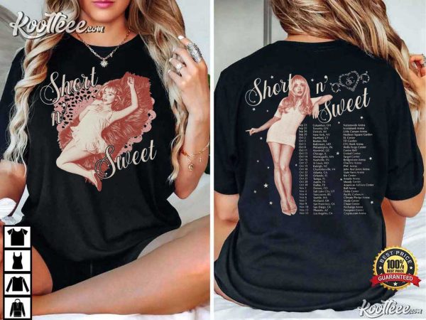 Sabrina Carpenter Short N’ Sweet Tour Gift For Fan T-Shirt