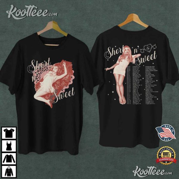 Sabrina Carpenter Short N’ Sweet Tour Gift For Fan T-Shirt