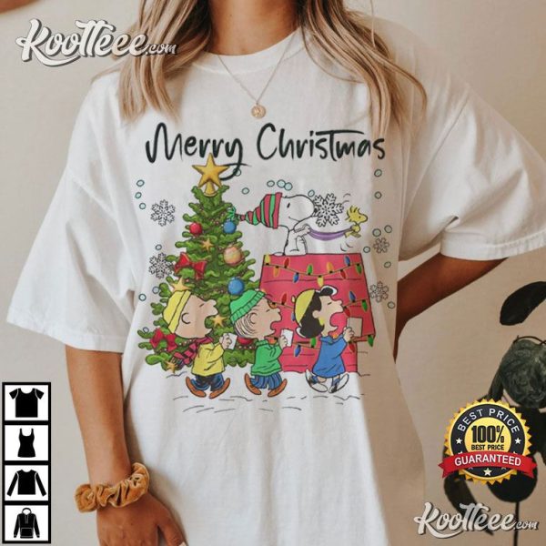 Peanuts Snoopy And Friends Merry Christmas T-Shirt