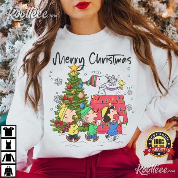 Peanuts Snoopy And Friends Merry Christmas T-Shirt