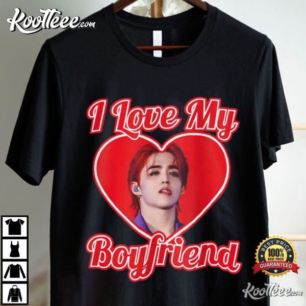 S Coups Seventeen Red Hair I Love My Boyfriend T-Shirt