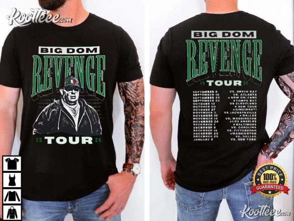 Philadelphia Eagles Big Dom Revenge Tour 2024 T-Shirt